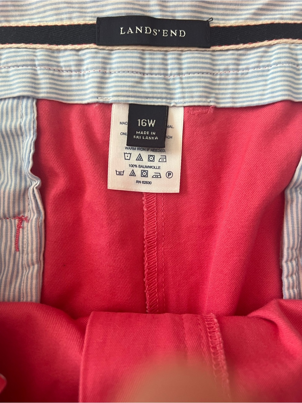 Lands' End Coral Pink Chino Pants - Picture 5 of 6